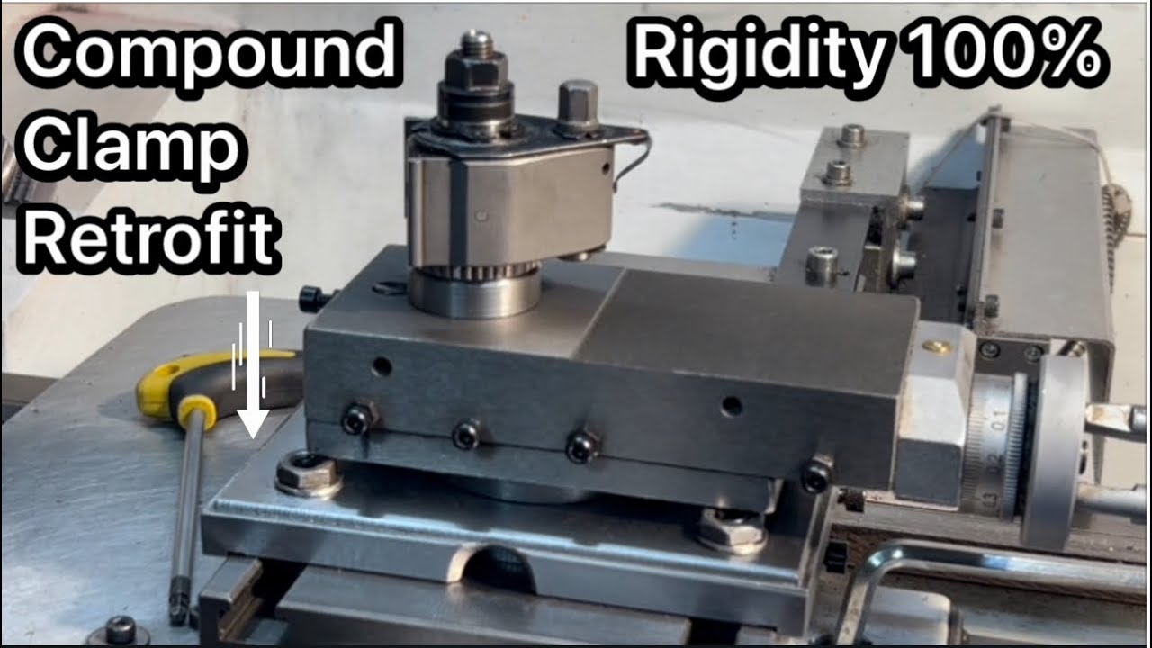 Ganascia Torretta Tornio - Lathe Compound Clamp Retrofit