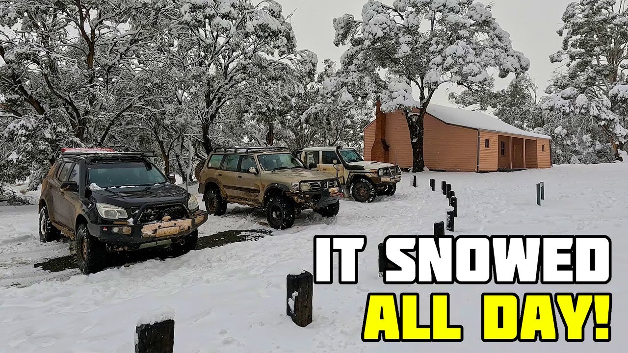EPIC DAY DRIVING IN THE SNOW - BRINDABELLAS to LONG PLAIN HUT