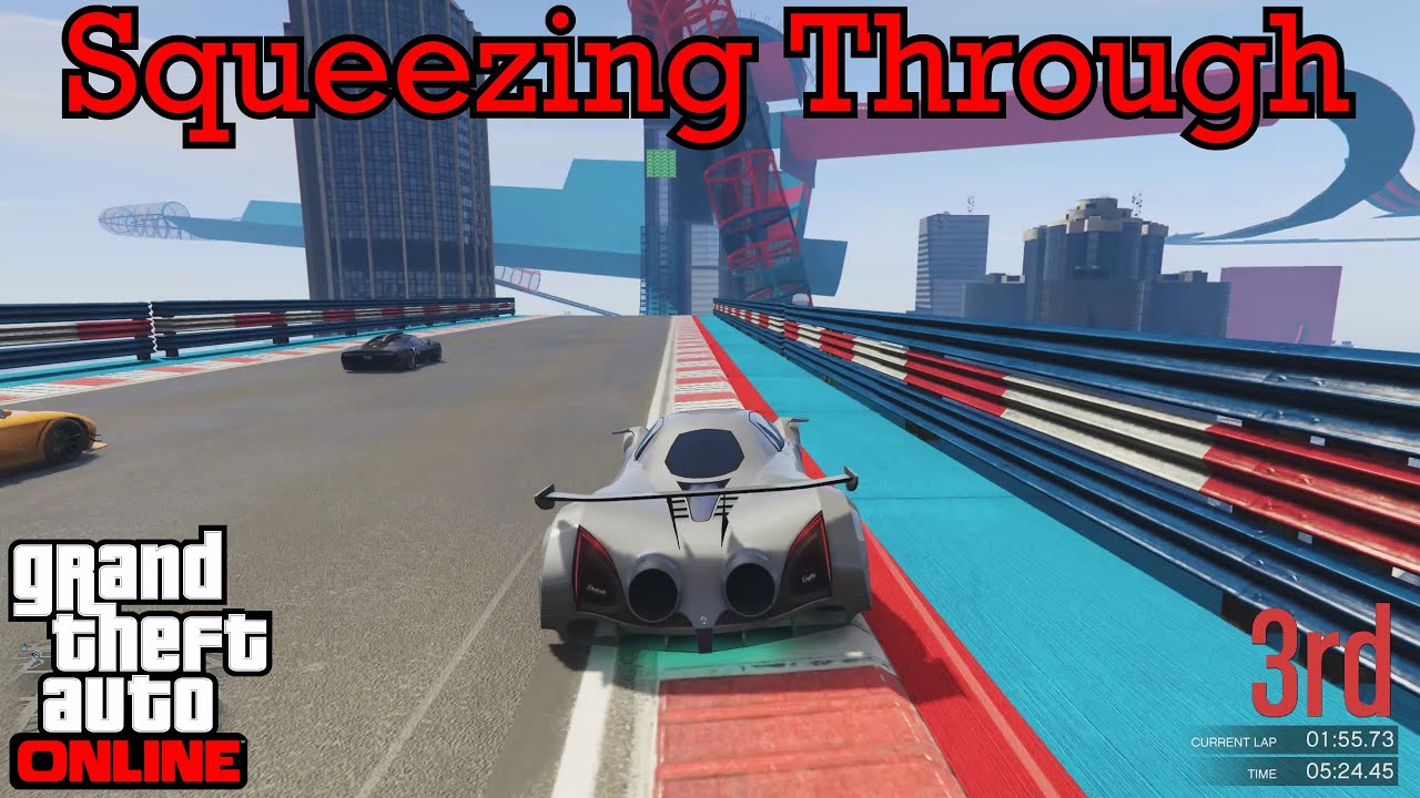 Squeezing Through - GTA 5 Stunt Races