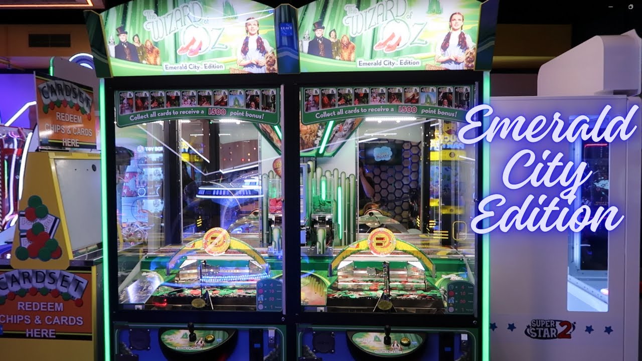 Wizard of Oz EMERALD CITY Edition COIN PUSHER - Winning Cards & Tickets