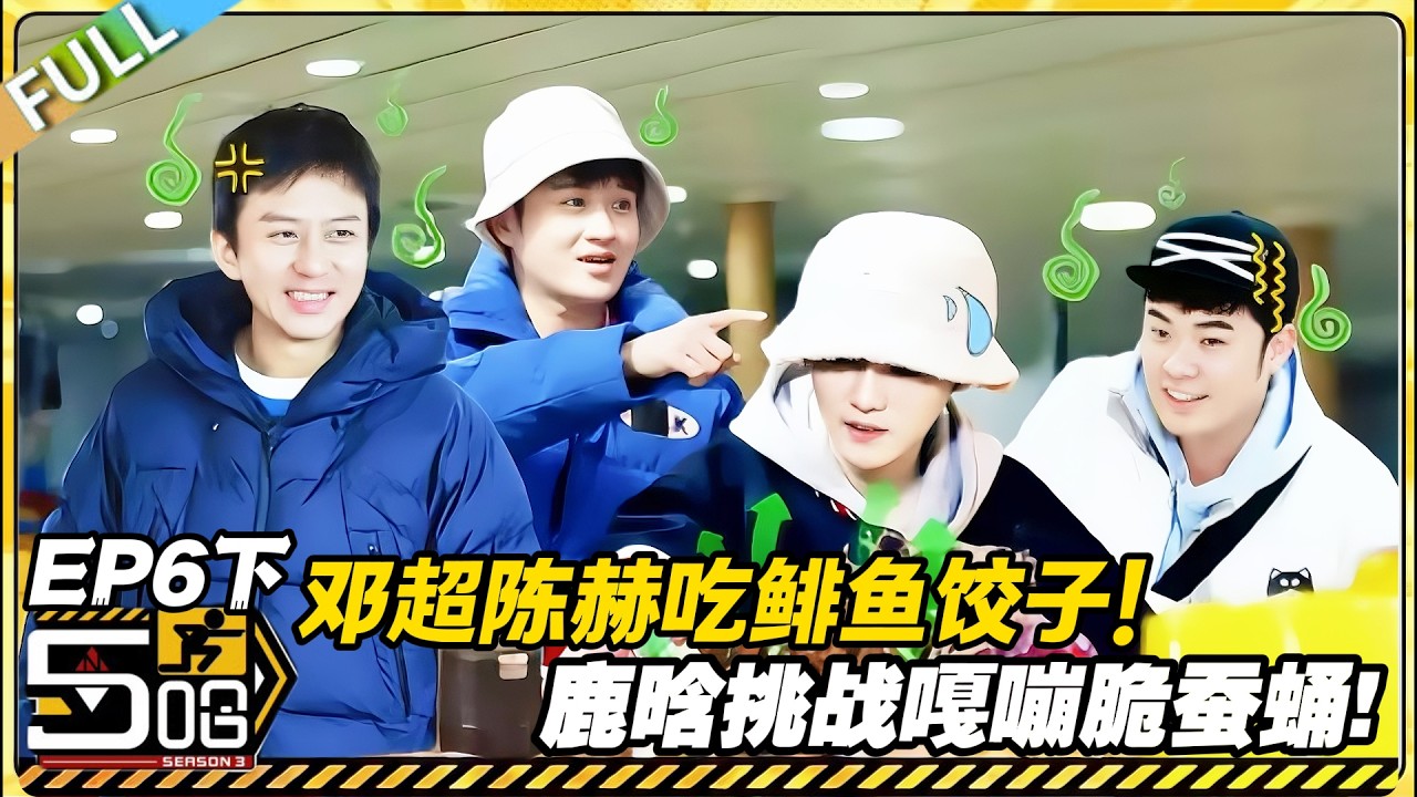 【FULL】哈哈哈哈哈S3 第6期下：笑到失控！五哈团硬核美食：鲱鱼饺子 VS 活蚕蛹！#哈哈哈哈哈第三季 #哈哈哈哈哈s3 #邓超 #陈赫  #综艺 #搞笑