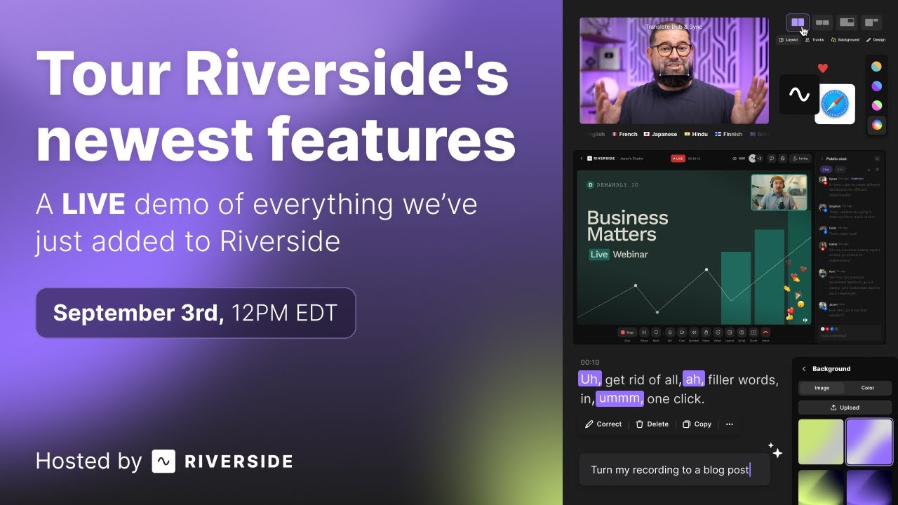 Full walkthrough: Get the most out of Riverside's newest features