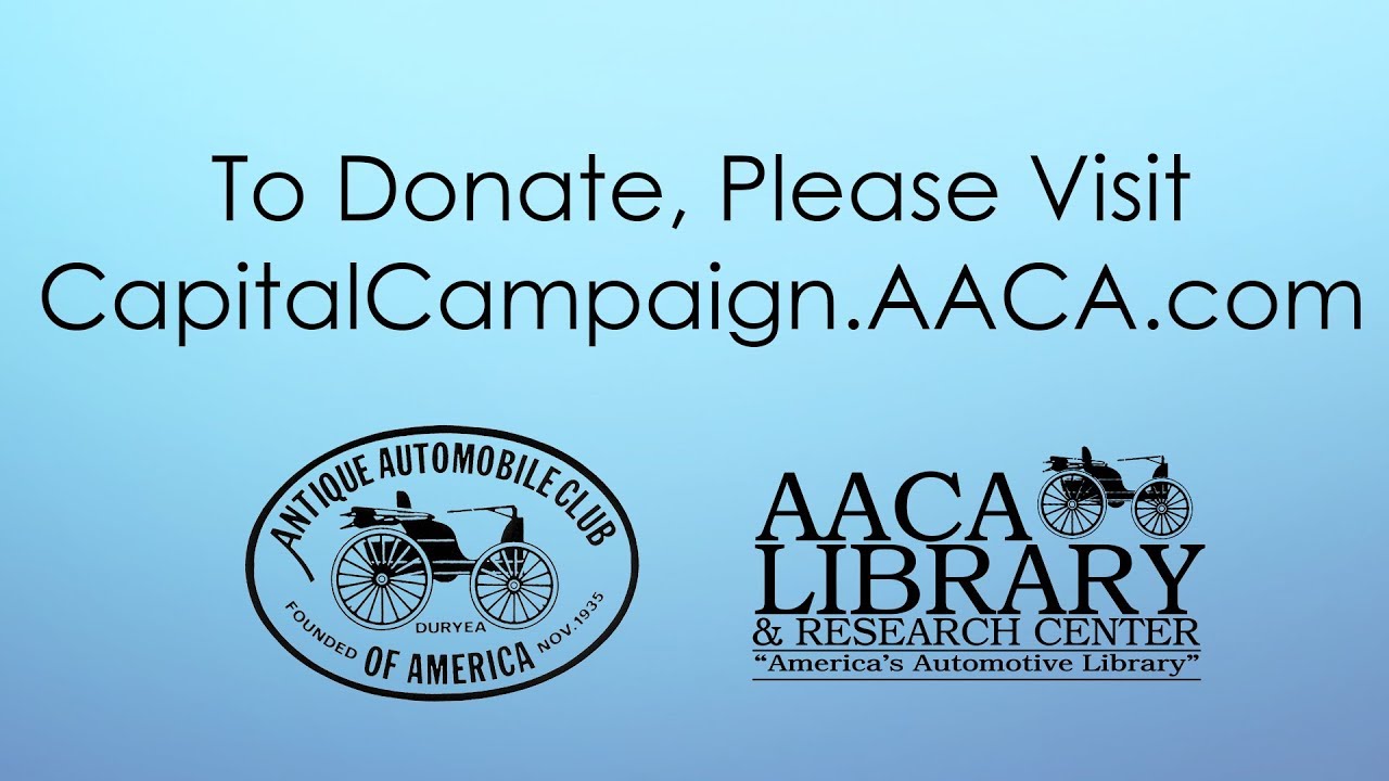 AACA New Building Capital Campaign - Tom Cox