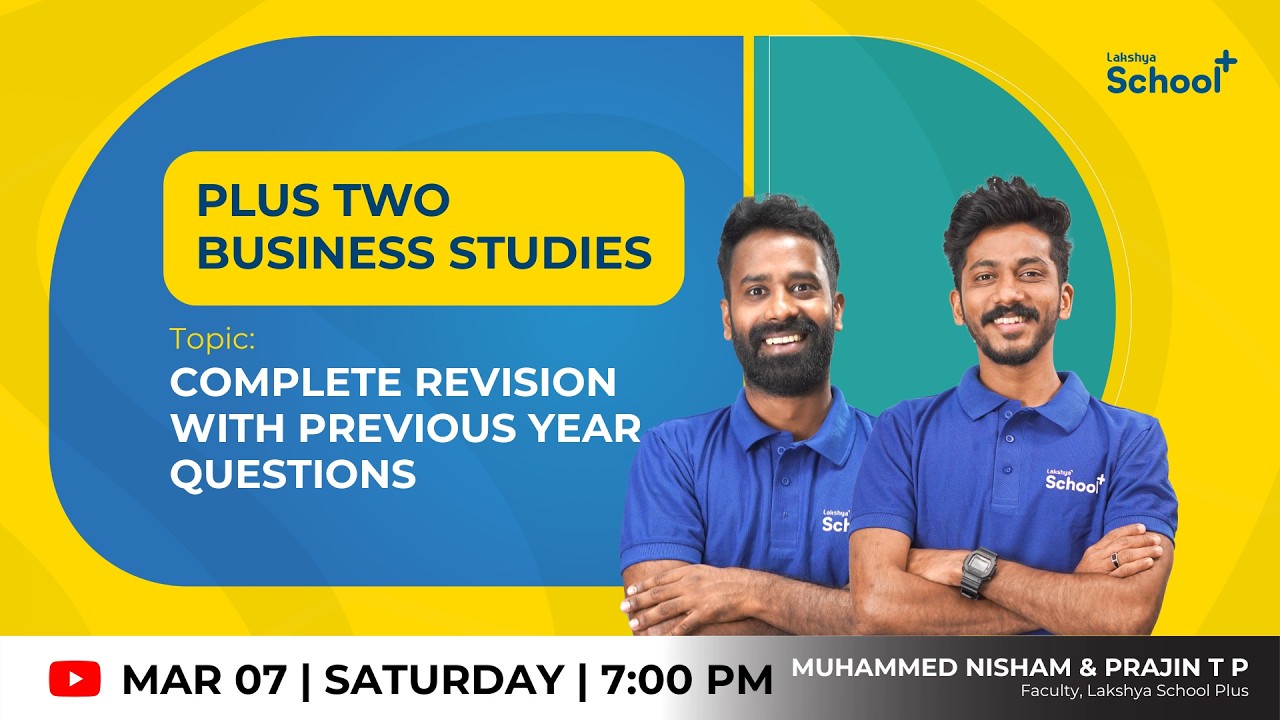 +2 Business Studies   | COMPLETE REVISION WITH PREVIOUS YEAR QUESTIONS  |