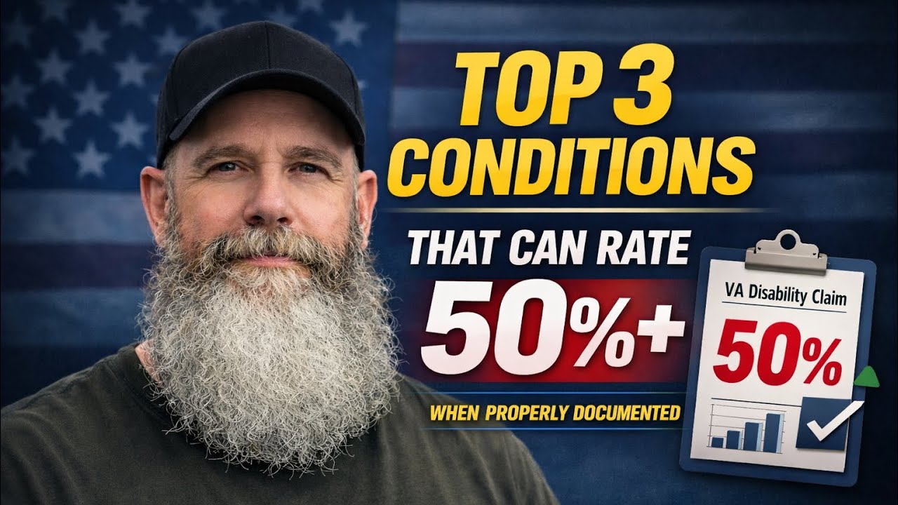 Top 3 VA Conditions That Can Rate 50%+ (When Properly Documented)