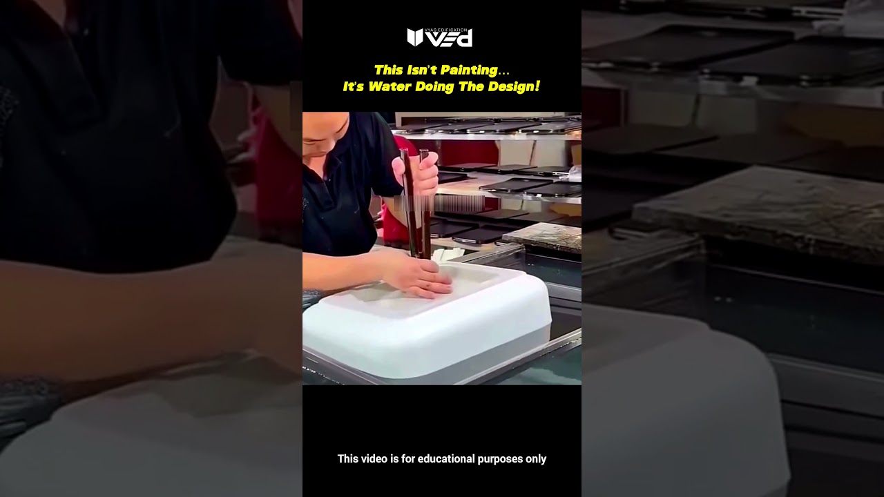 Hydro Dipping Isn&rsquo;t Magic&hellip; It&rsquo;s Surface Tension Physics! 🌊🎨 #shorts #viral