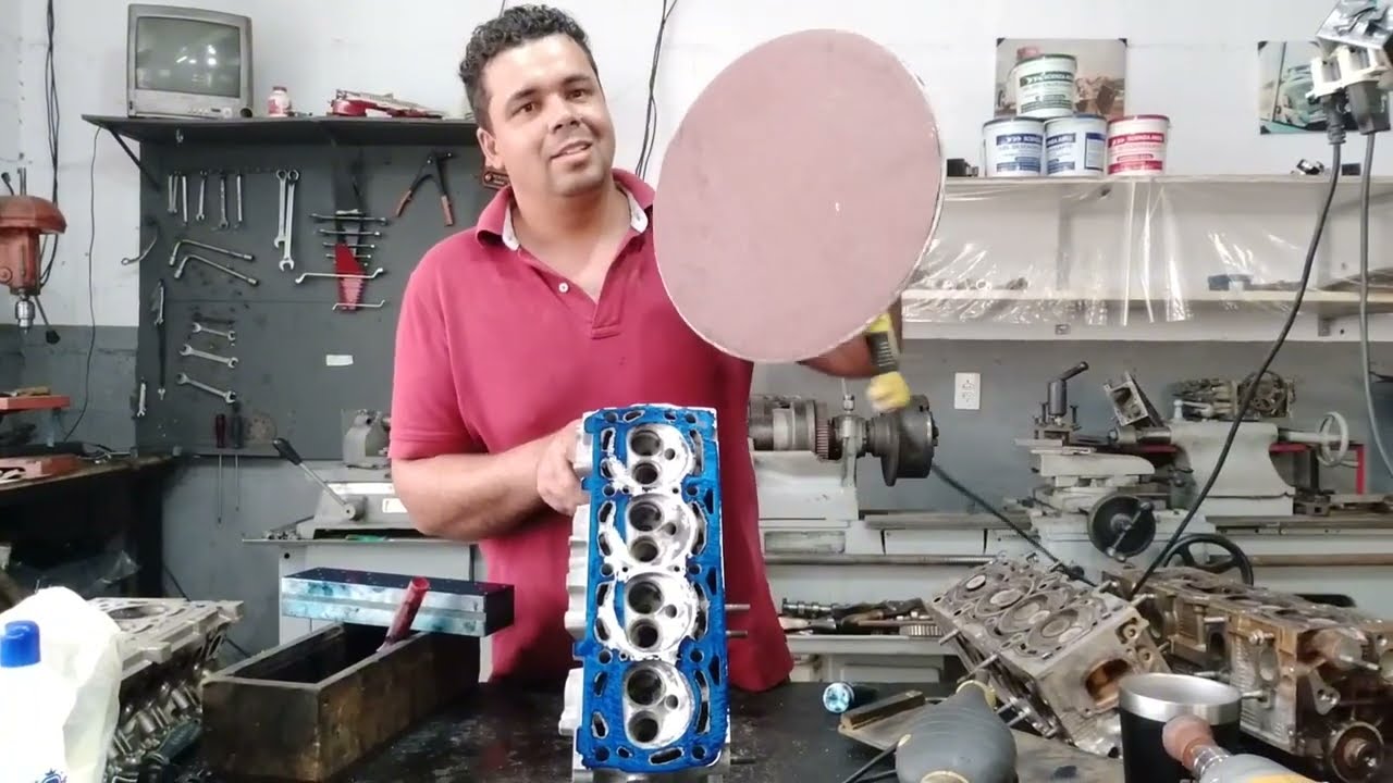 Como plainar o cabeçote com a lixa