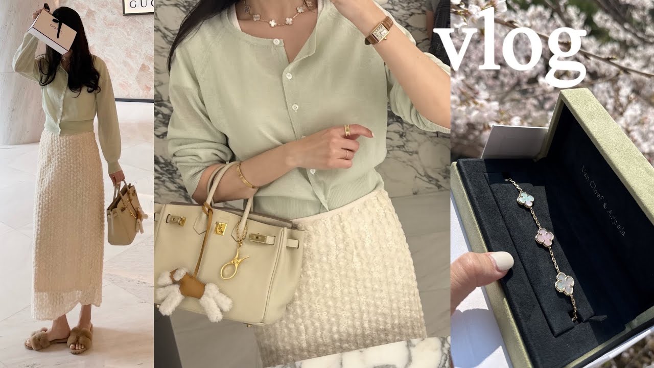 vlog |  반클리프 5모티브 언박싱💎 팔찌를 목걸이로? 활용법까지✨ 한달 전부터 시작된 생일 브이로그🎂 | 디올&middot;티파니&middot;브레게 위시템까지