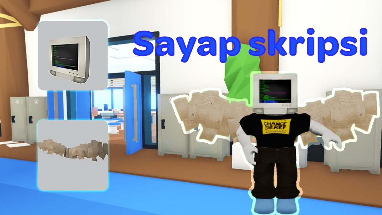 Cara mendapatkan sayap kertas dan kepala monitor ini gratis di | Roblox
