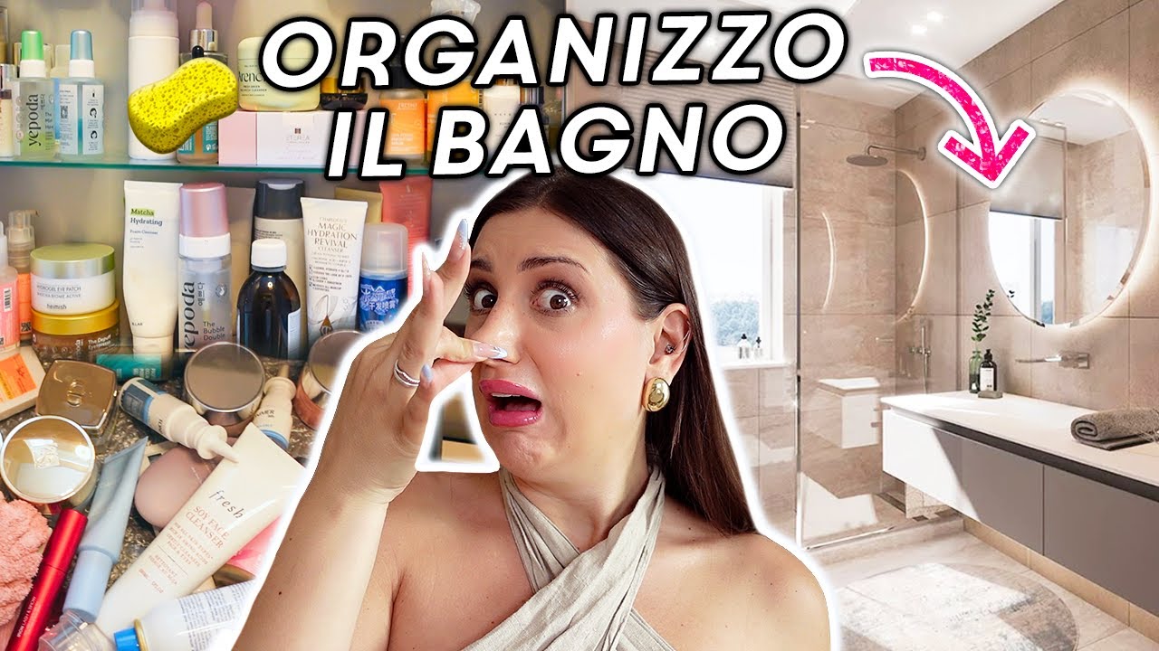RIORGANIZZO IL MIO *disgustoso* BAGNO 🚽🧹 Decluttering, Sistemazione & Organizzazione 🗑️
