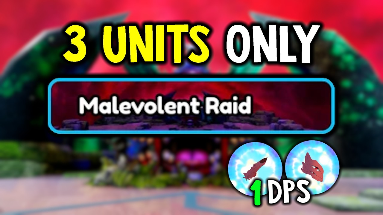 3 Units EASILY Solo *SPEEDRUN* Malevolent Raid (No 7 Star Aizen) | All Star Tower Defense