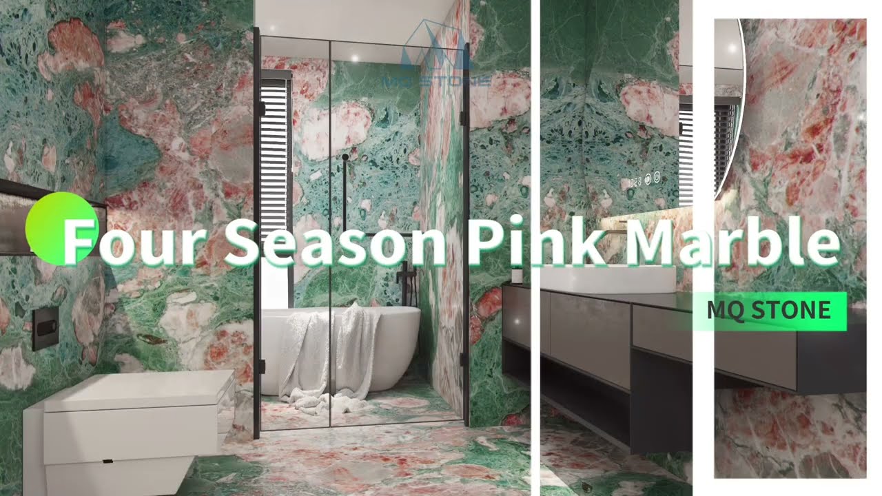 Four Seasons Pink Marble Slabs from Own Quarry | MQ STONE #pink #marble #slabs #mqstone