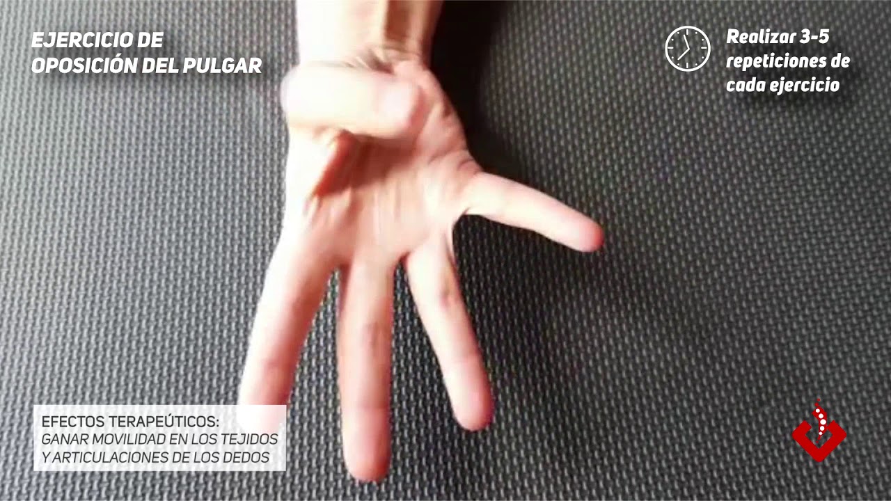FISIOTERAPIA EN CASA: Ejercicio de oposición pulgar
