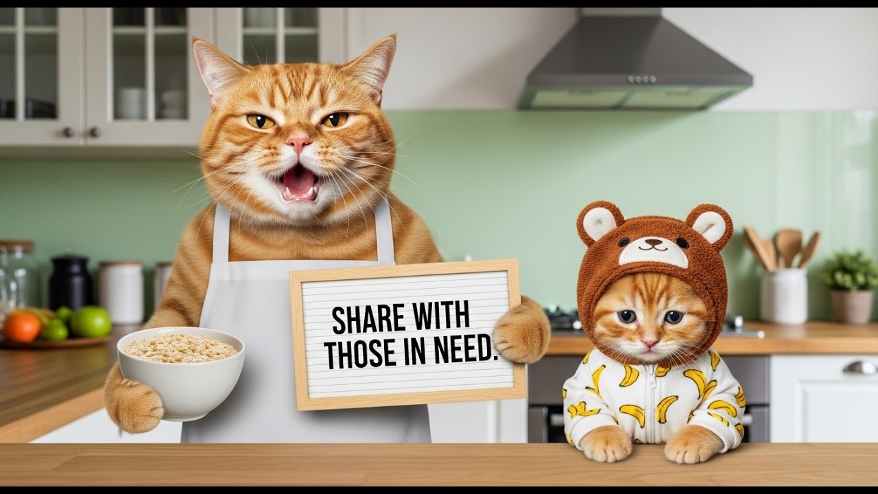 Ginger Kitten Family Shares During Hard Times — And Kindness Comes Back 💛✨