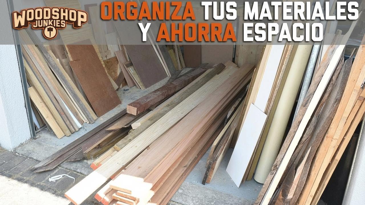 Ideas para aprovechar el espacio en tu taller y organizar materiales en un garage pequeño