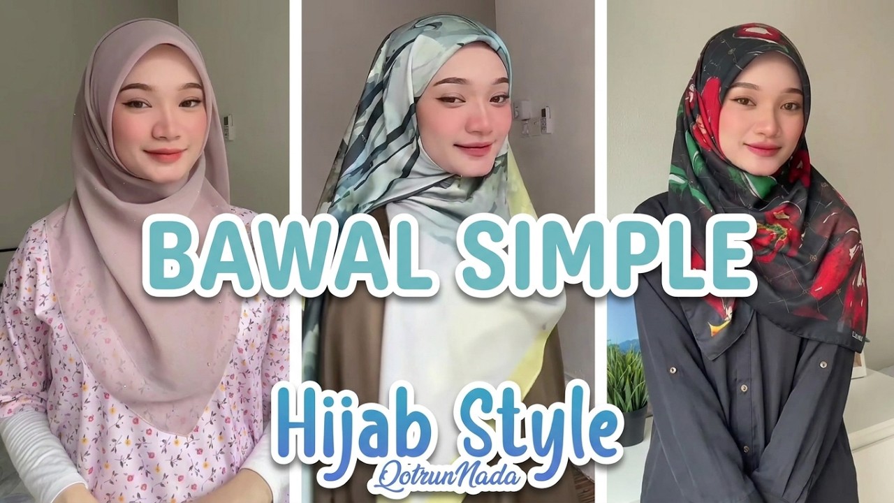 Everyday Simple Bawal Tutorial 2024 🧕🏻 TUTORIAL TUDUNG BAWAL SIMPLE