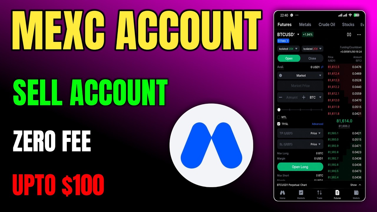 🚀 Sell MEXC Exchange Account If BTC/USDT Futures Fee Is Zero 💰