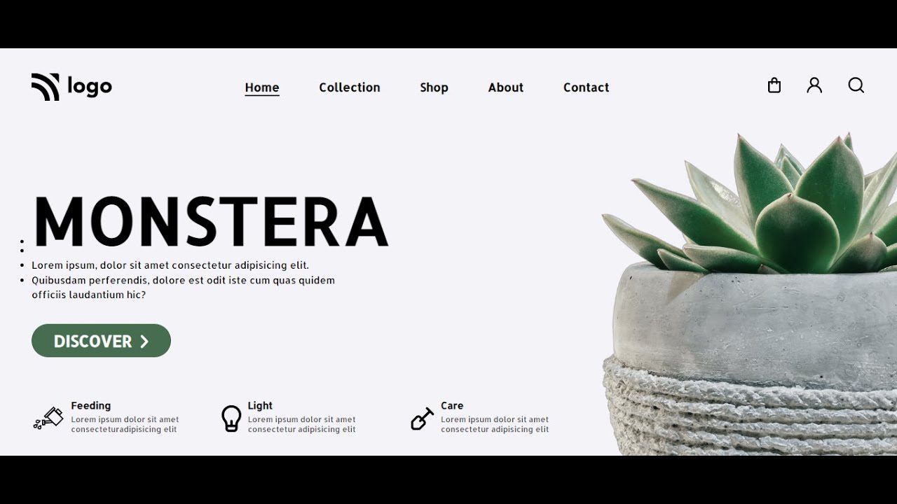 Plant Home Page | HTML & CSS