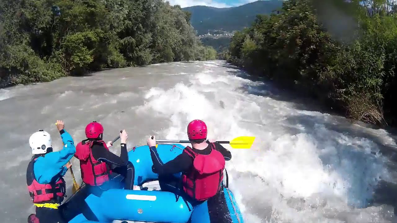 Rafting in Lombardia sul fiume Adda