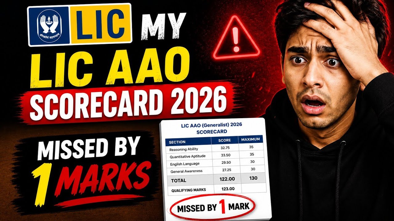 LIC AAO CUTOFF OUT 2026 AND MY SCORECARD #licaao #lic #bankingexam #licaaoprelims