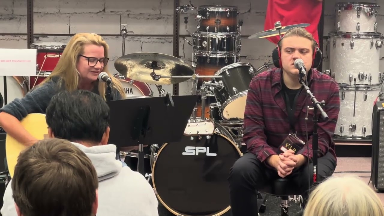 Jeremy & Krissy at guitar center Mays landing “soul meets body” (death Cab for cutie) 12-28-25