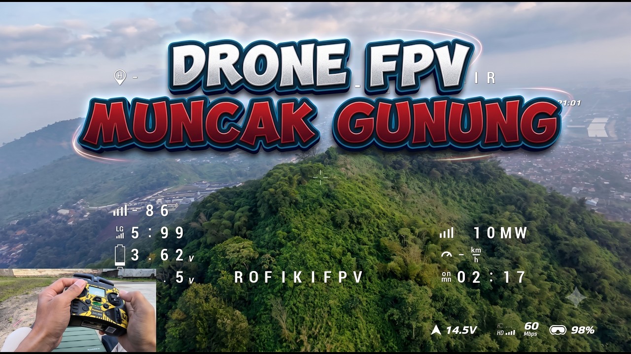 Drone FPV ke Puncak Gunung Salam Cimahi Selatan | Reptile Cloud 149 v2 