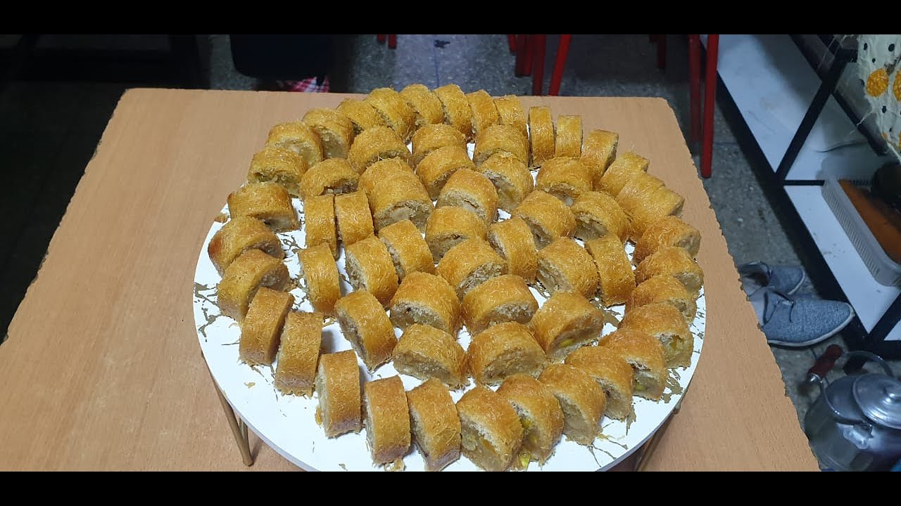 شهيوات رمضان  مبرومة الكنافة باللوزبالصحة والراحة👌🏻👌🏻👌🏻
