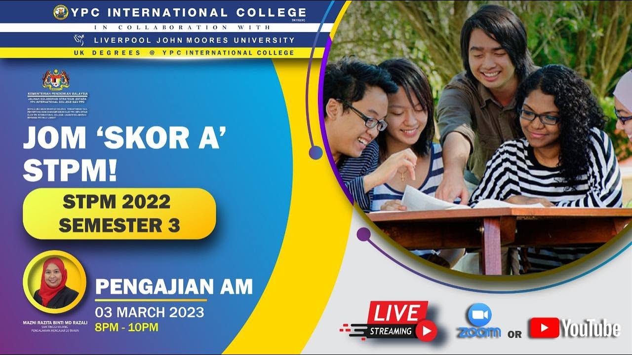 JOM SKOR A SEMESTER 3 STPM 2022 : PENGAJIAN AM
