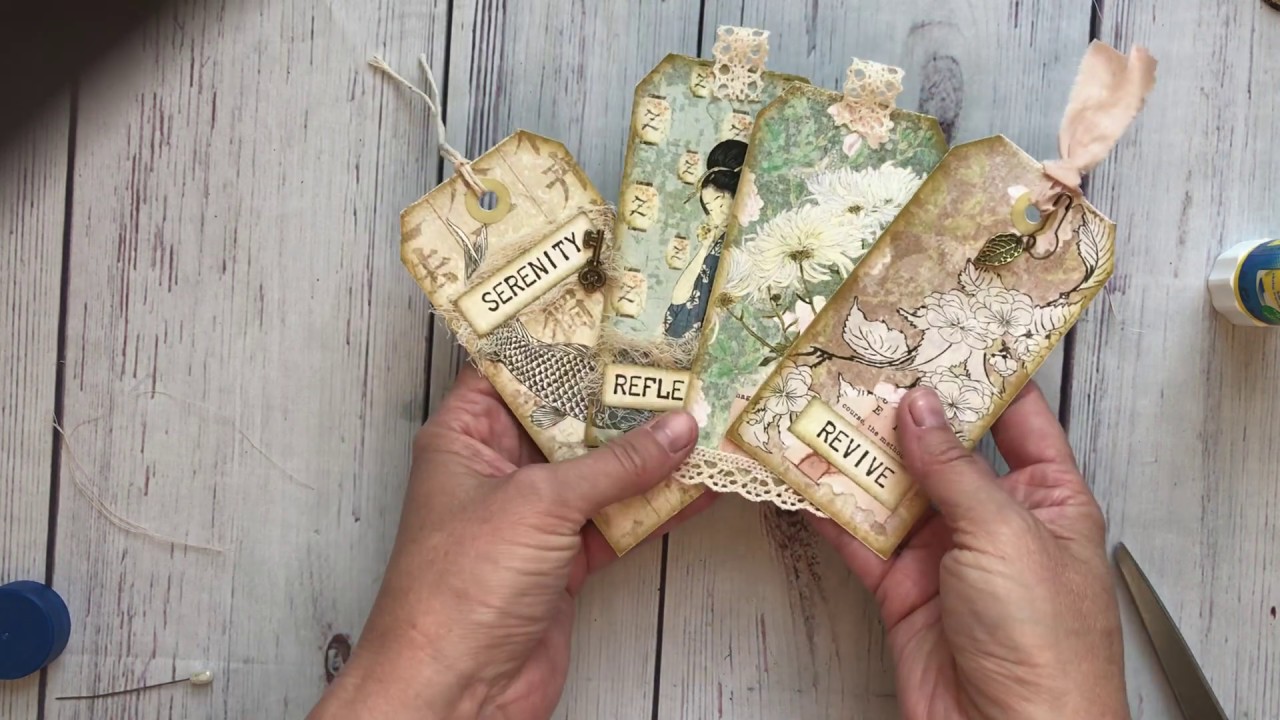 Junk Journaling Tag Tutorial, Beginner Junk Journaling, Junk Journal Tags, Journal Embellishments