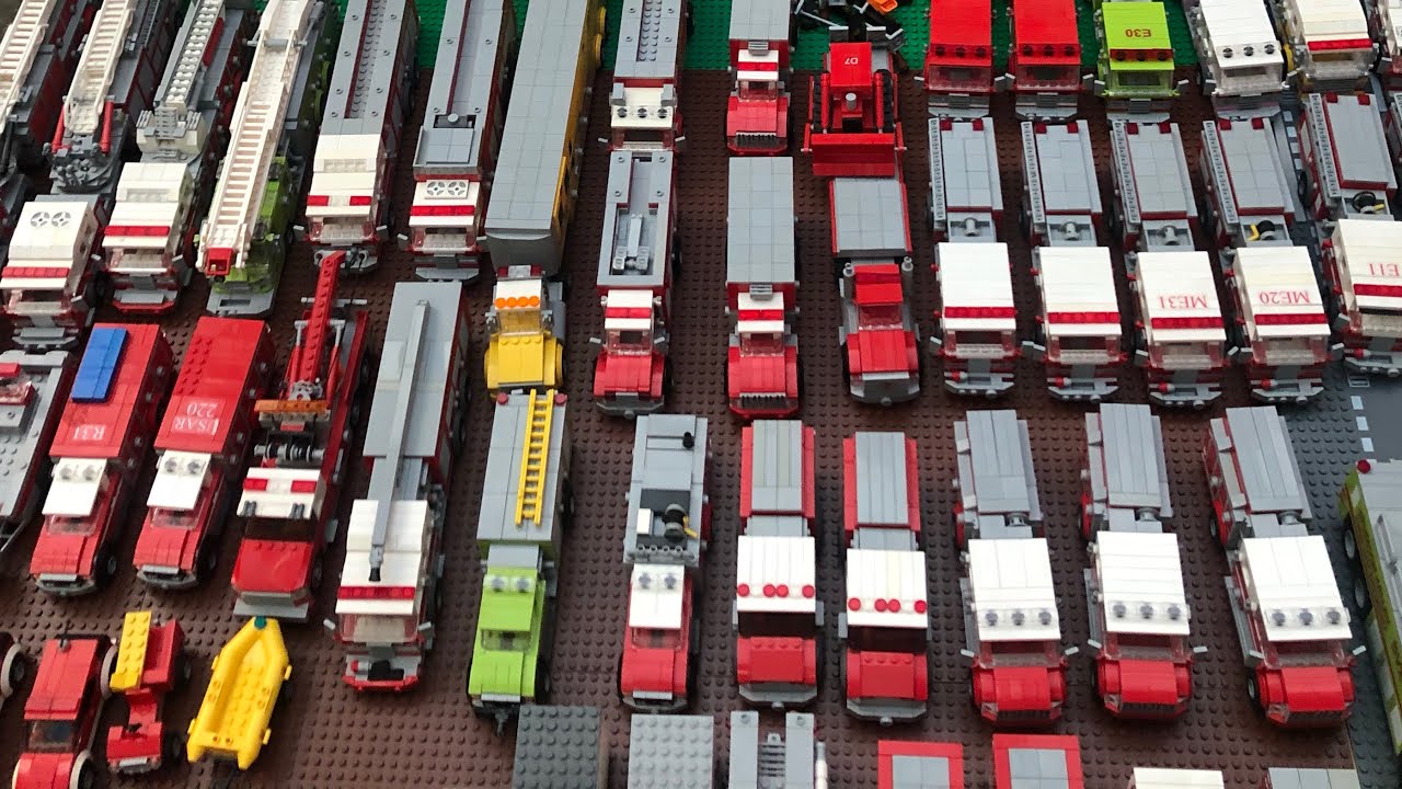 Lego Fire Department Update #4! 60+ trucks!