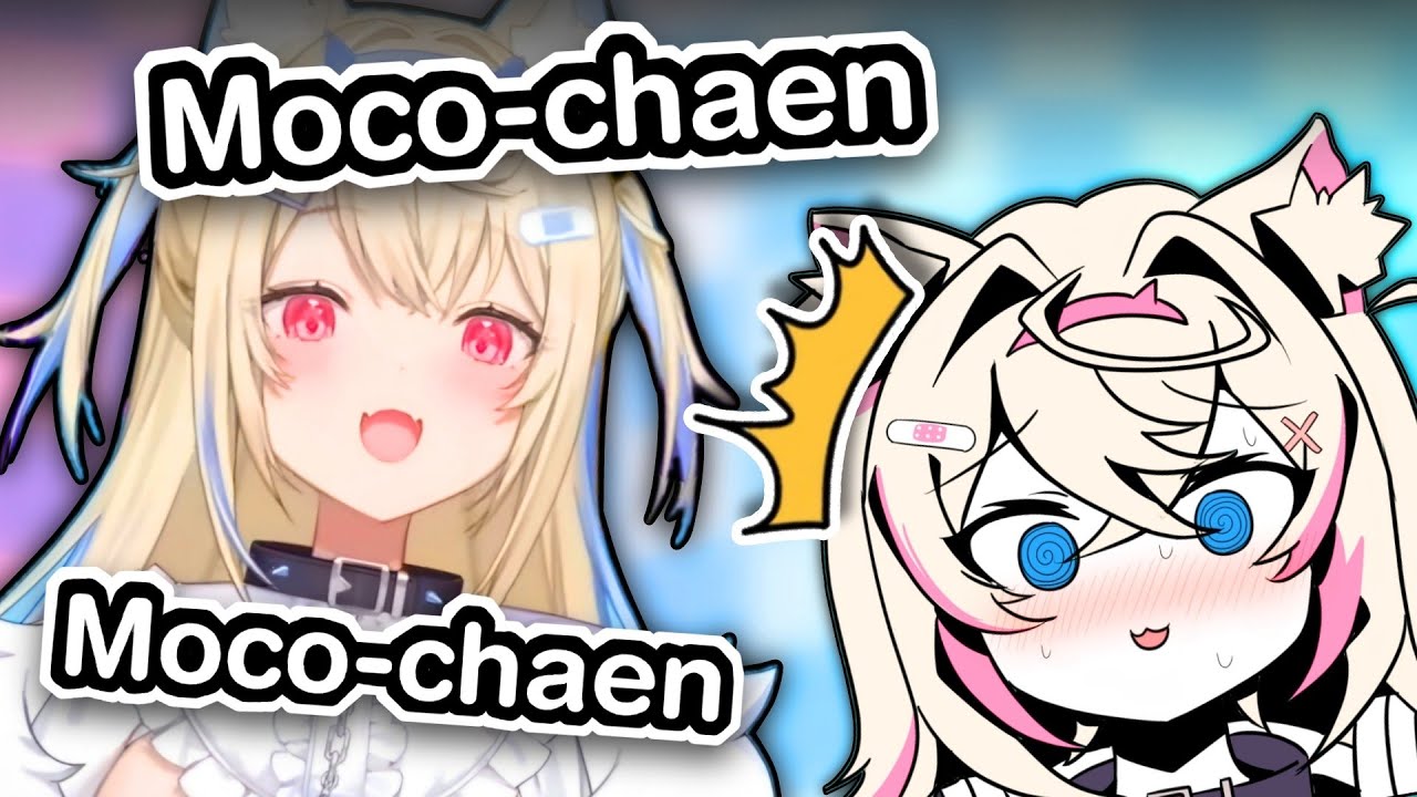 Silly Fuwawa keeps teasing little Mococo..