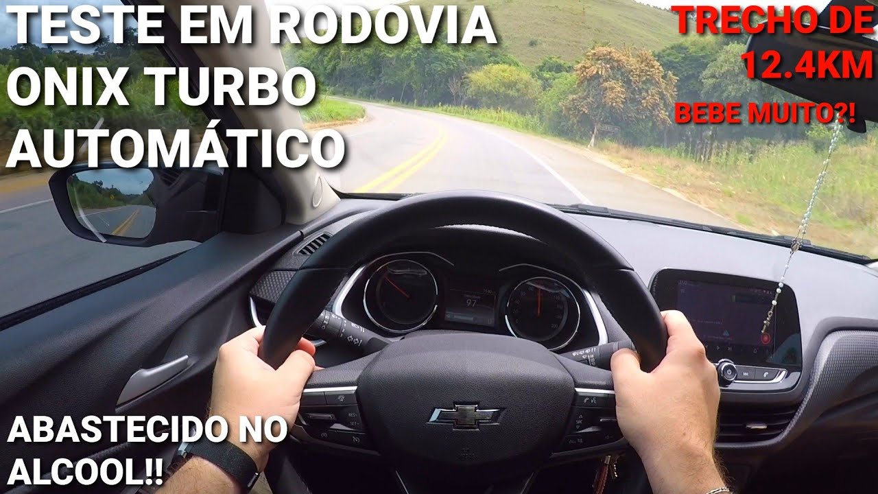 Teste em rodovia Onix Turbo Autom&aacute;tico no &Aacute;lcool!! Qual o consumo no etanol em rodovia??