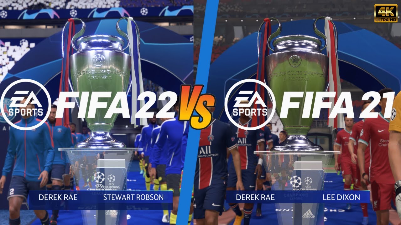 FIFA 22 против FIFA 21 &mdash; сравнение геймплея и графики на ПК в разрешении 4K Ultra | RTX 3070