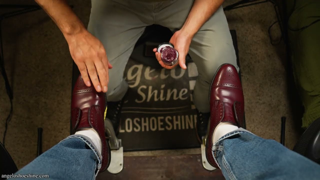 YOU NEED THIS SHINE!!! | Angelo Shoe Shine ASMR