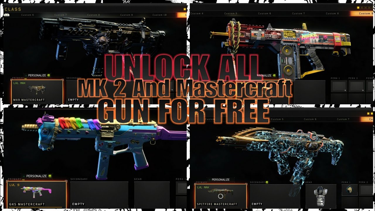 YOU CAN UNLOCK ALL MK 2 AND MASTERCRAFT GUNS FREE WITH THIS EASY TRICK (Black Ops 4)