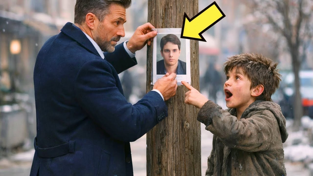 EIN JUNGE ERKENNT DEN VERMISSTEN AUF DEM PLAKAT DES MILLIONÄRS – SEINE WORTE SCHOCKIEREN