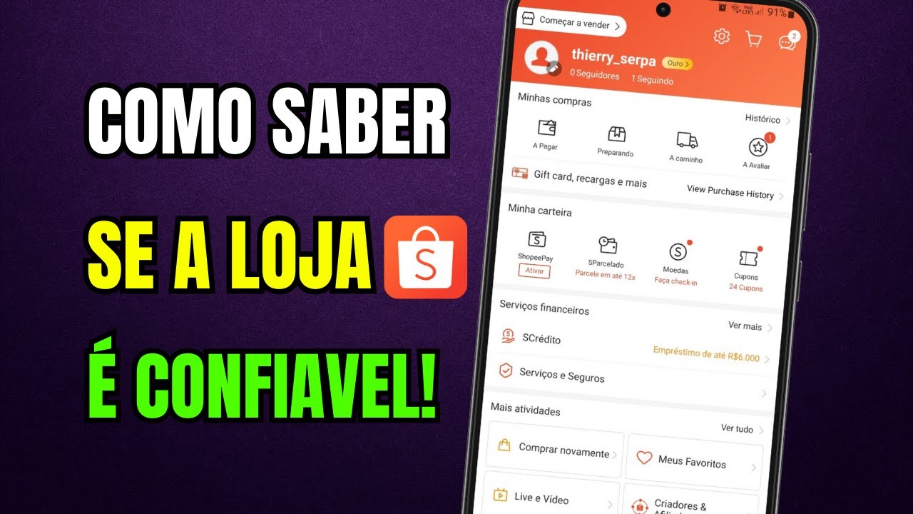 COMO SABER SE A LOJA DA SHOPEE &Eacute; CONFIAVEL