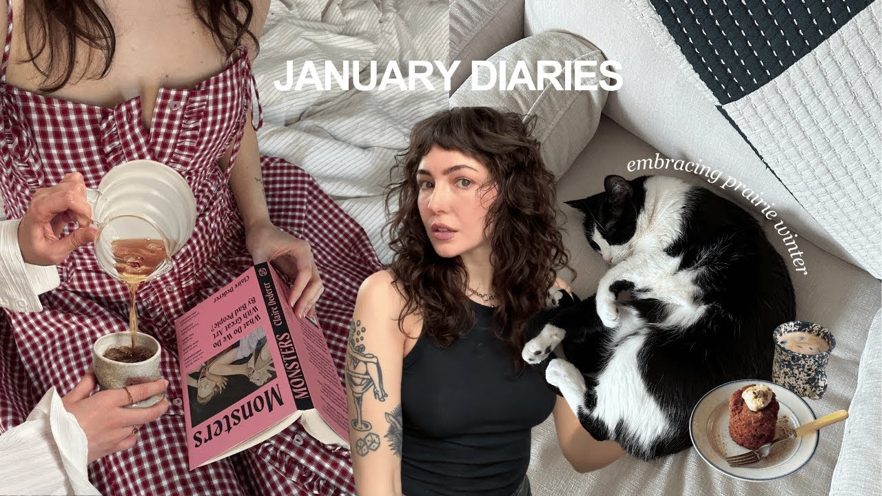 reading, knitting and embracing the cold