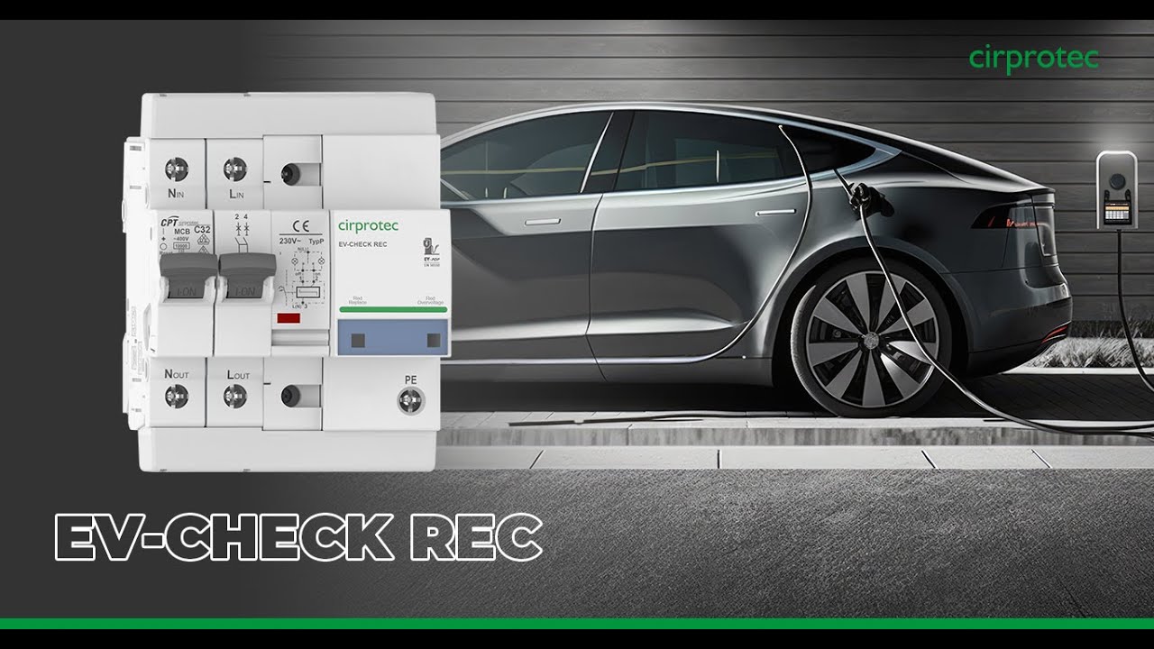 EV-CHECK REC protección contra sobretensiones para instalaciones de vehículo eléctrico