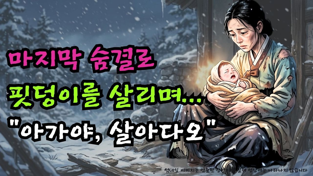 쌀 두 가마니에 씨받이로 팔려간 가엾은 처녀가 눈보라 치는 산신당에서 목숨 걸고 낳은 핏덩이의 소름 돋는 정체 | 기묘한 조선시대 야담 민담