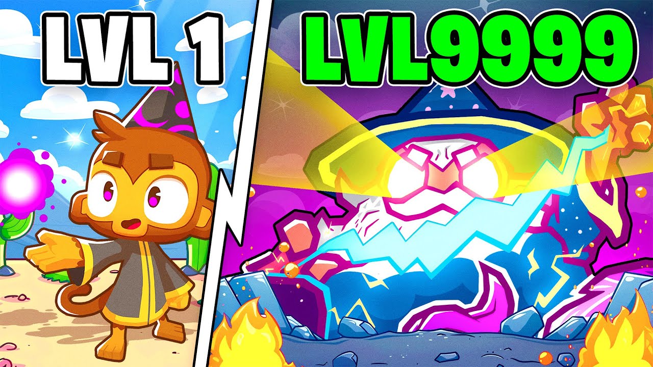 Улучшение ОБЕЗЬЯНЫ-ВОЛШЕБНИКА до БОГ-ОБЕЗЬЯНЫ в BLOONS TD 6