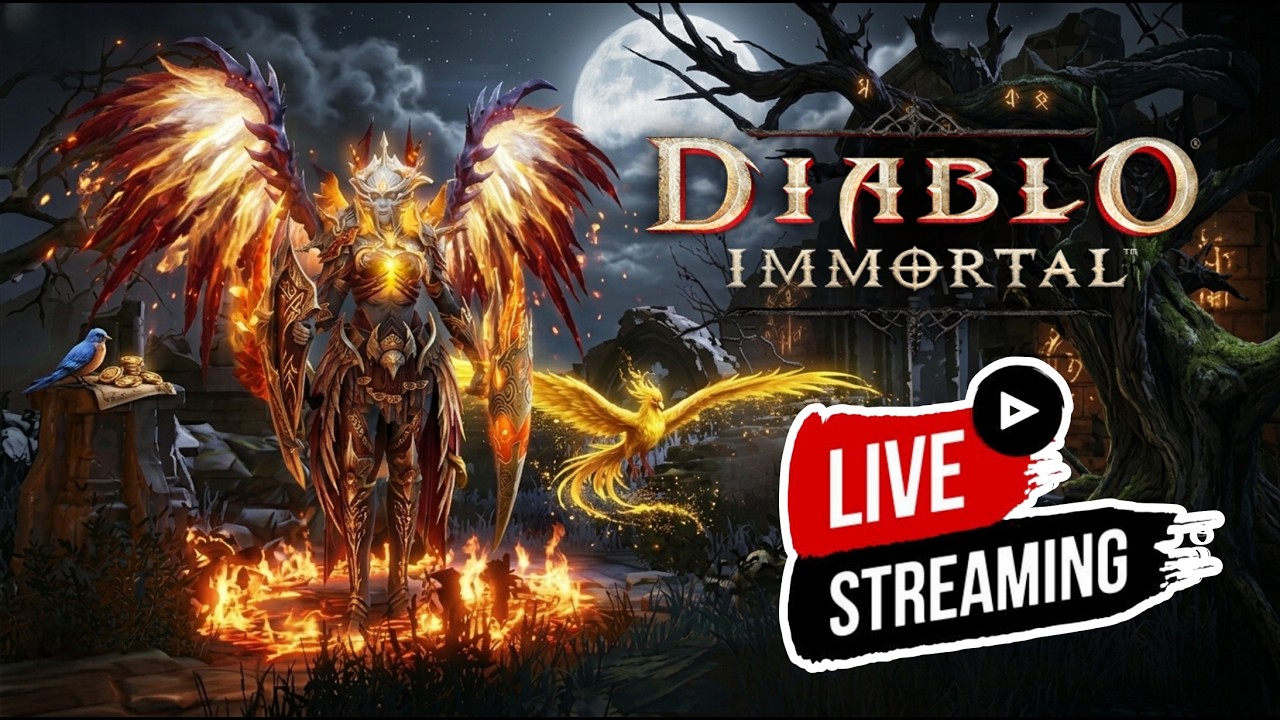 Diablo Immortal Live  Necromancer 🔴 Playing Battleground, Dungeons, Vault, Farming