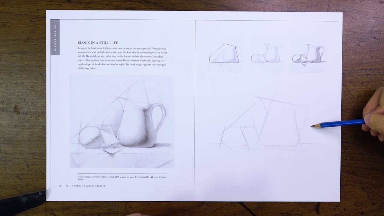Beginning Drawing Atelier #7: Blocking in Still Life