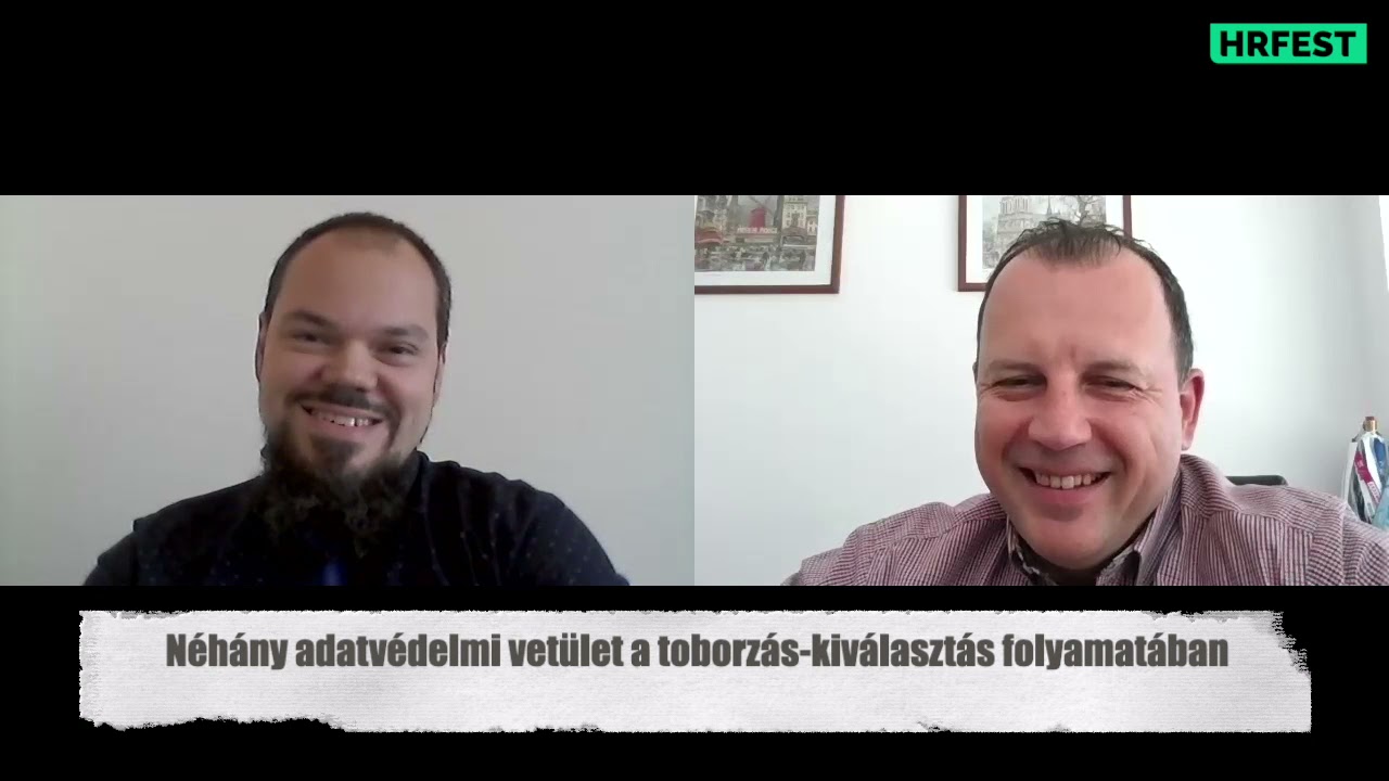 A toborz&aacute;s-kiv&aacute;laszt&aacute;s folyamat&aacute;nak adatv&eacute;delmi vet&uuml;let&eacute;ről di&oacute;h&eacute;jban