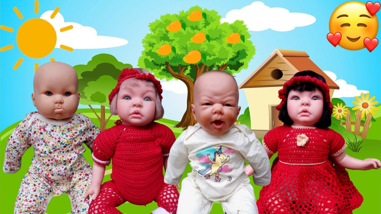 MEUS BEBÊS REBORNS E O PÉ DE MANGA