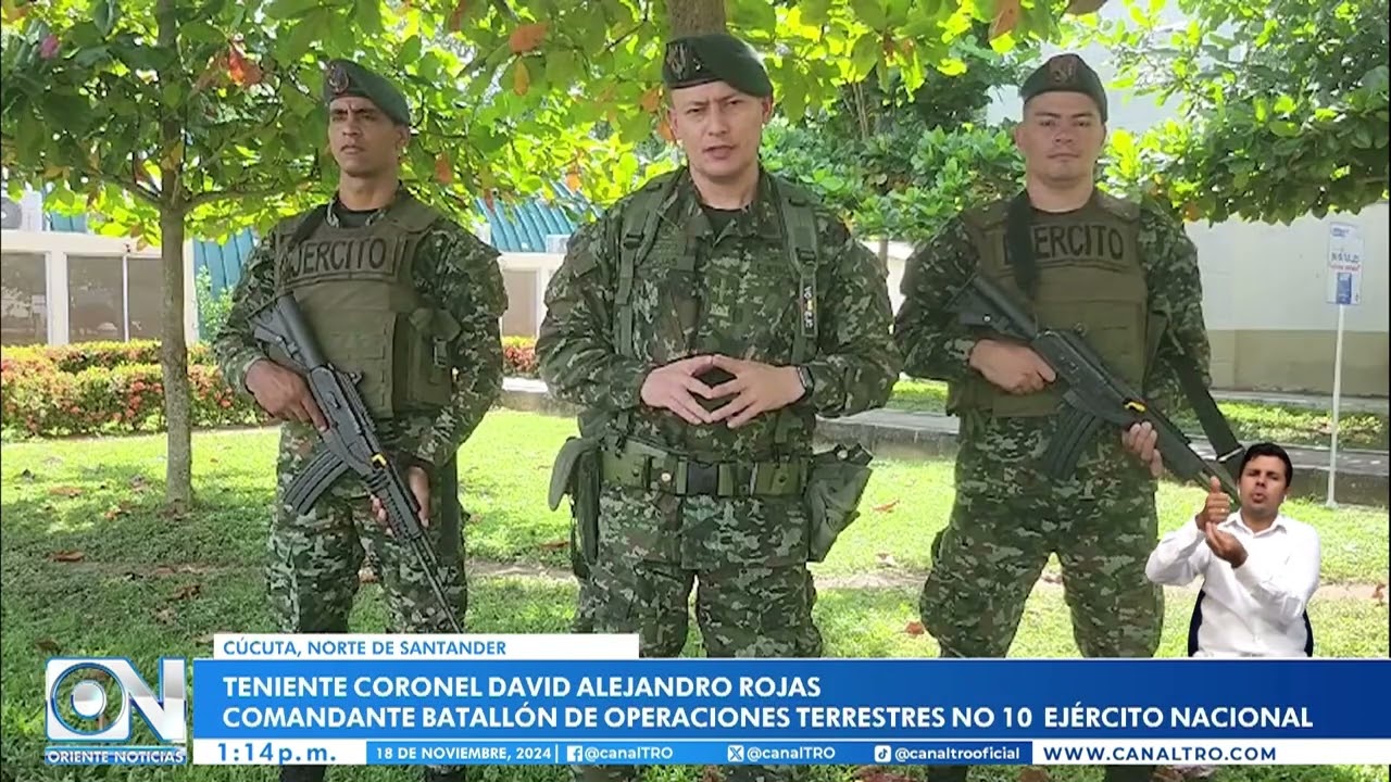 Capturado en flagrancia alias ‘Gerardo’ un presunto integrante del ELN en la vía Cúcuta-Tibú