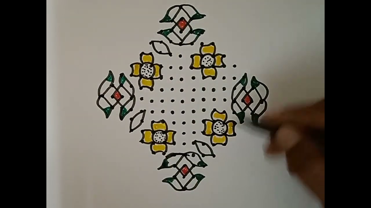 17*1🌺dots🌺sankranthi 🌺muggulu🌺manju 🌺rangoli 🌺channel🌺🔯🌺