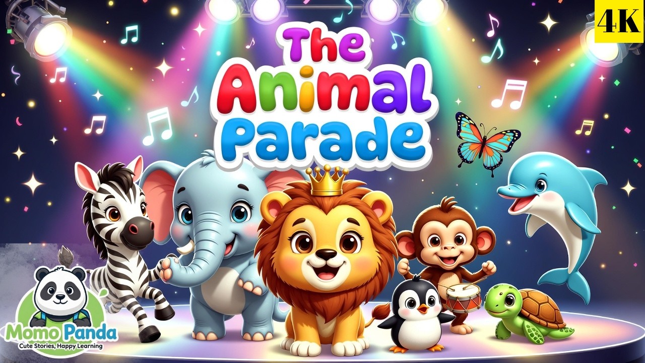 The Animal Parade 🐾✨ | A Joyful Kids Song About Kindness, Courage & Fun
