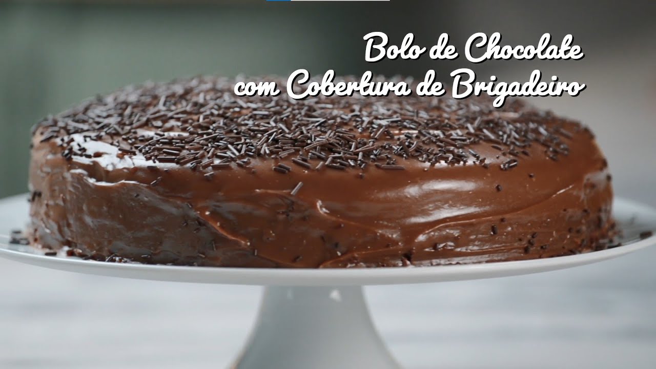 Bolo de Chocolate com Cobertura de Brigadeiro | Os Segredos da Tia Cátia