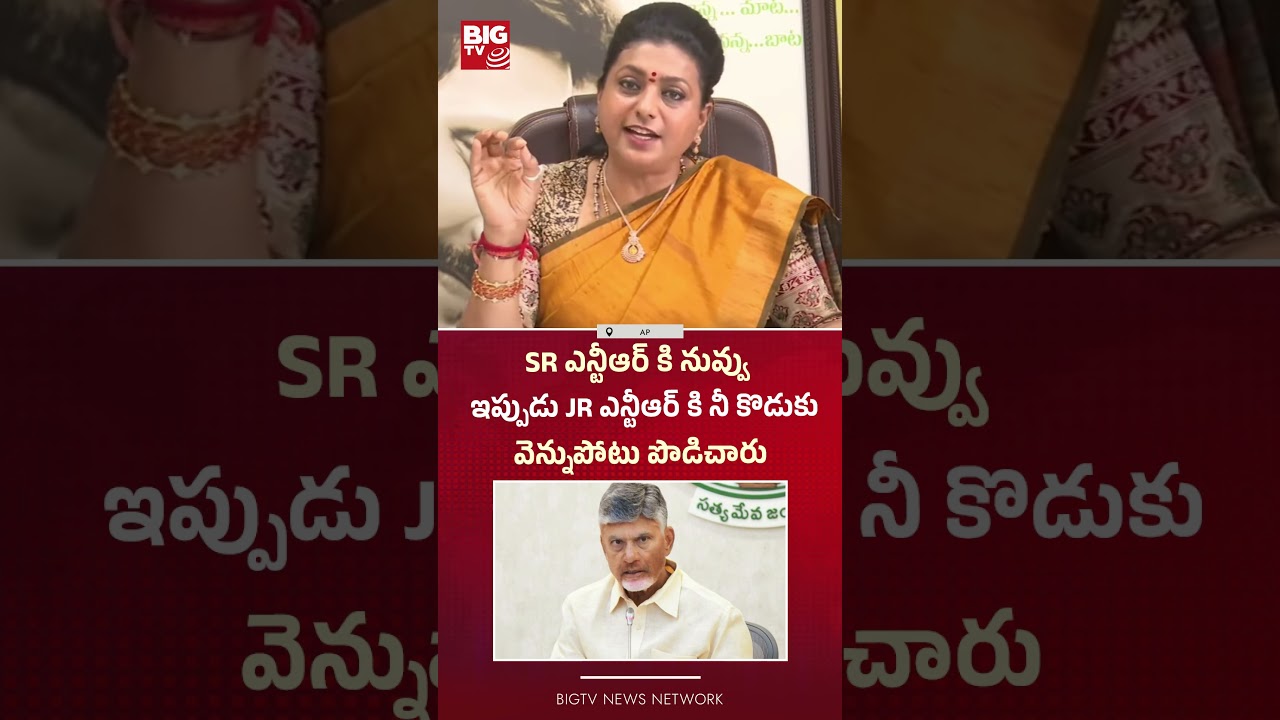 Sr ఎన్టీఆర్ కి నువ్వు  | RK Roja Comments On TDP Mahanadu 2026 | BIGTV